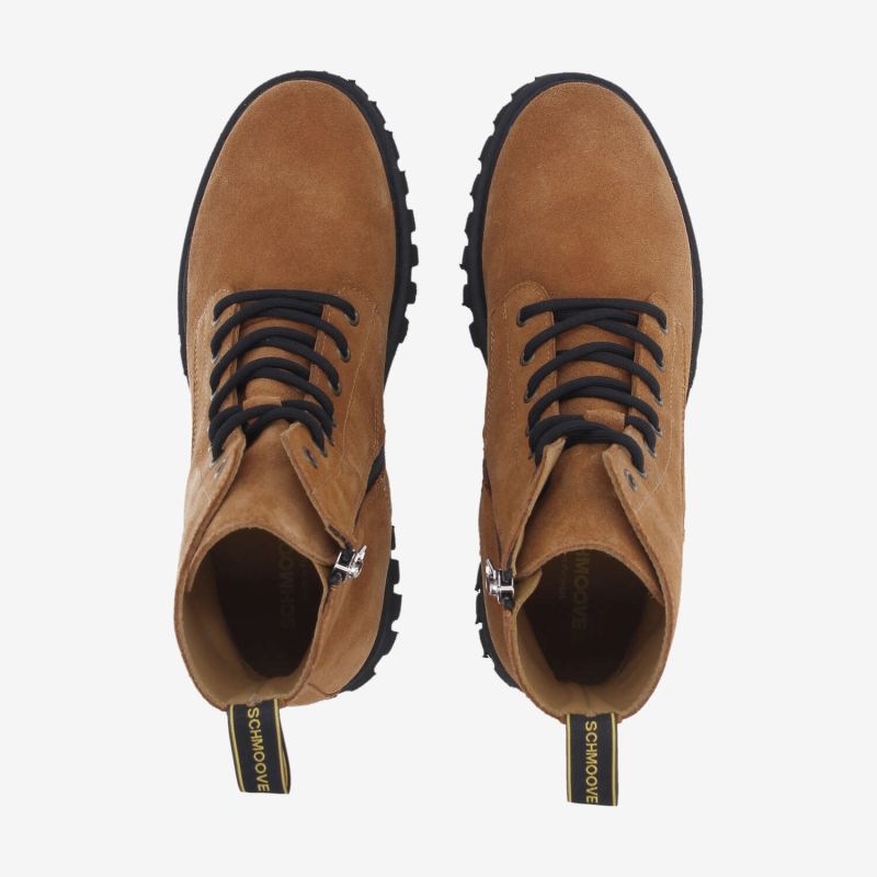 ROTTERDAM LACE UP W - SUEDE - NOISETTE